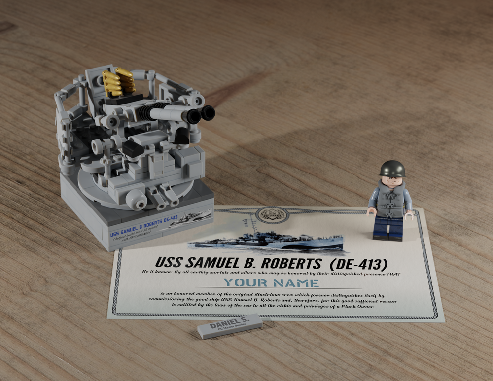  USS Samuel B Roberts - DE 413 - Plank Owner -  Level E-7 (Chief Petty Officer)