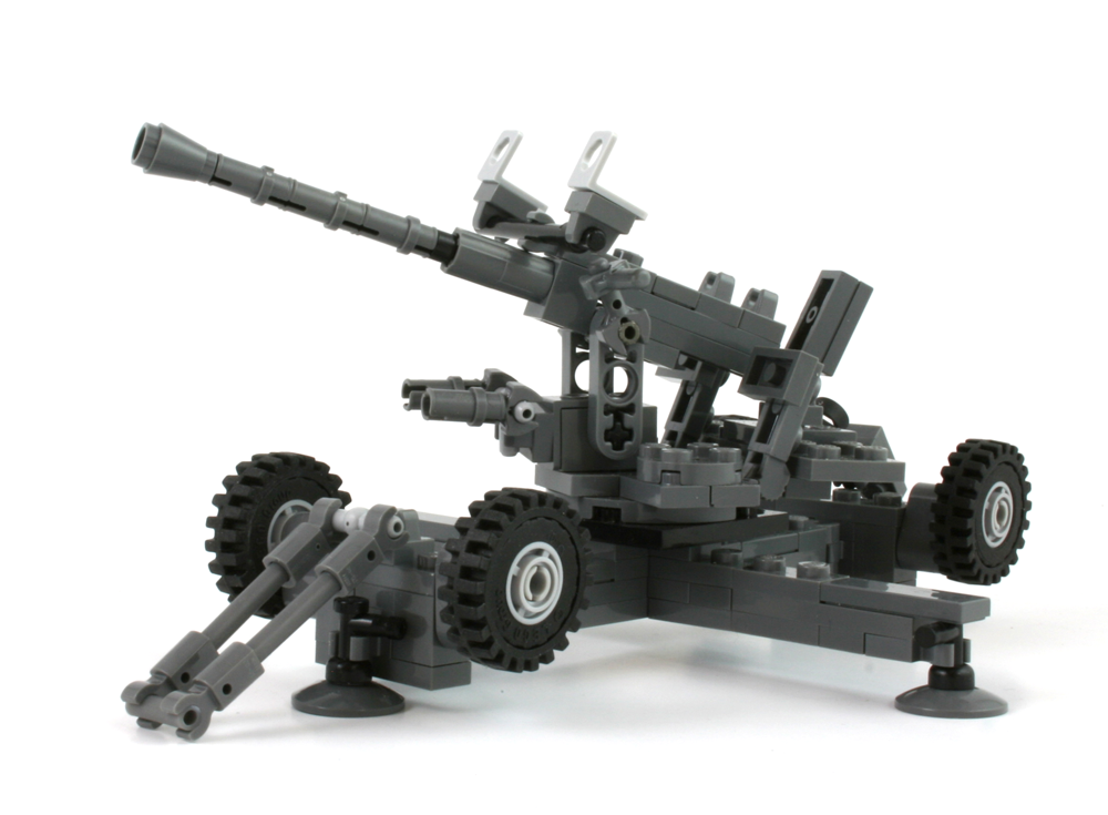 M1 40mm Anti-Aircraft Gun + 3 US Marines Bundle