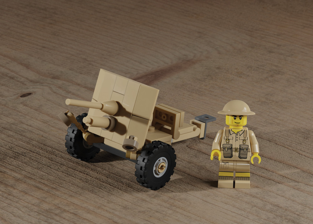 QF 2 Pounder – Ordnance Anti-Tank Gun – Brickmania Classic Series