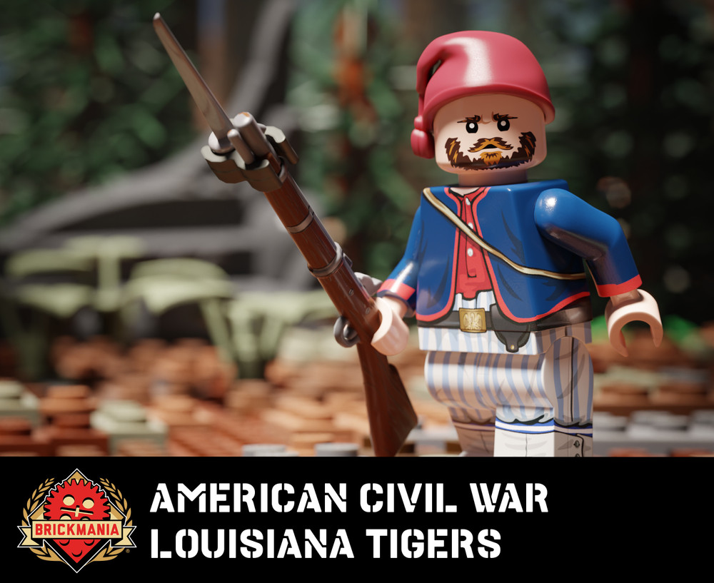 American Civil War Louisiana Tigers with Perfect Caliber™ BrickArms® Caplock Musket
