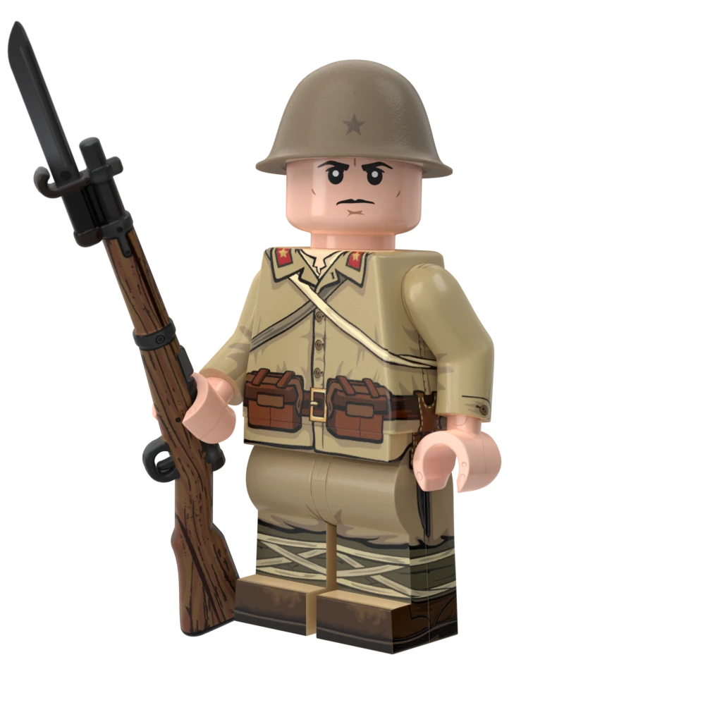 WWII Japanese Infantry with Perfect Caliber™ BrickArms® Japanese Arisaka with Bayonet