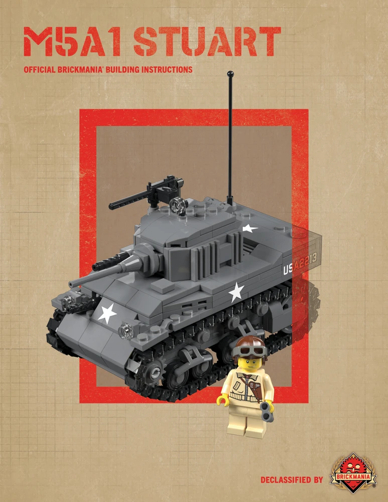 M5A1 Stuart – Digital Building Instructions