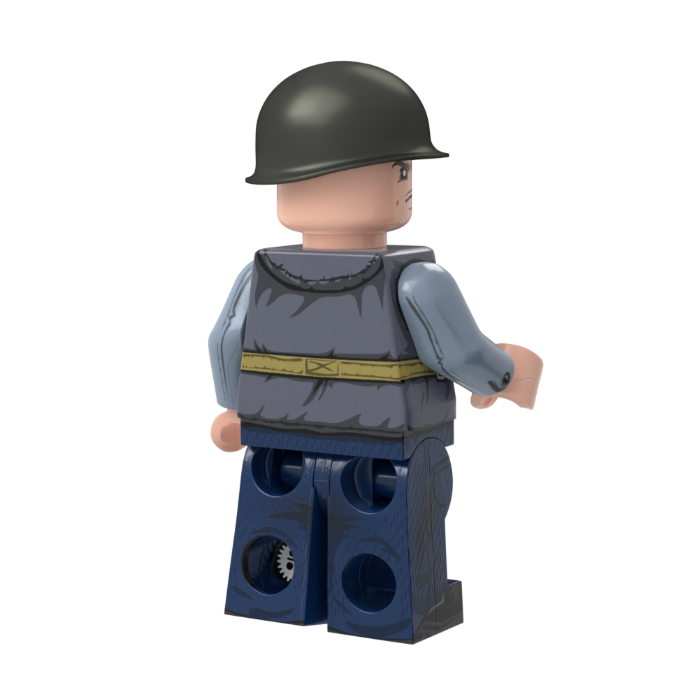 WWII US Navy Sailor at Battle Stations