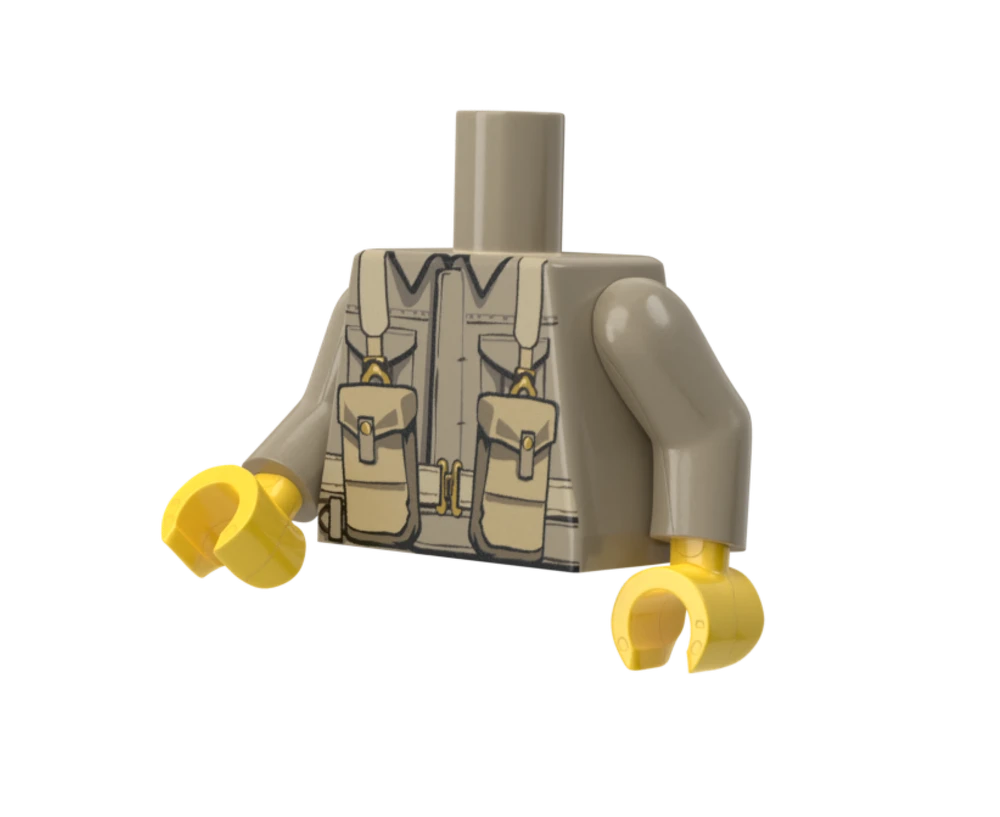 WWII British Rifleman Torso - Brickmania Classic Series
