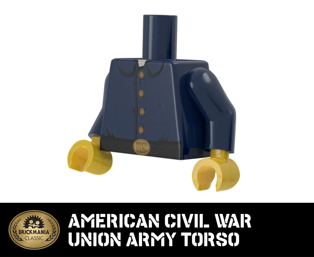 American Civil War Union Army Torso - Brickmania Classic Series