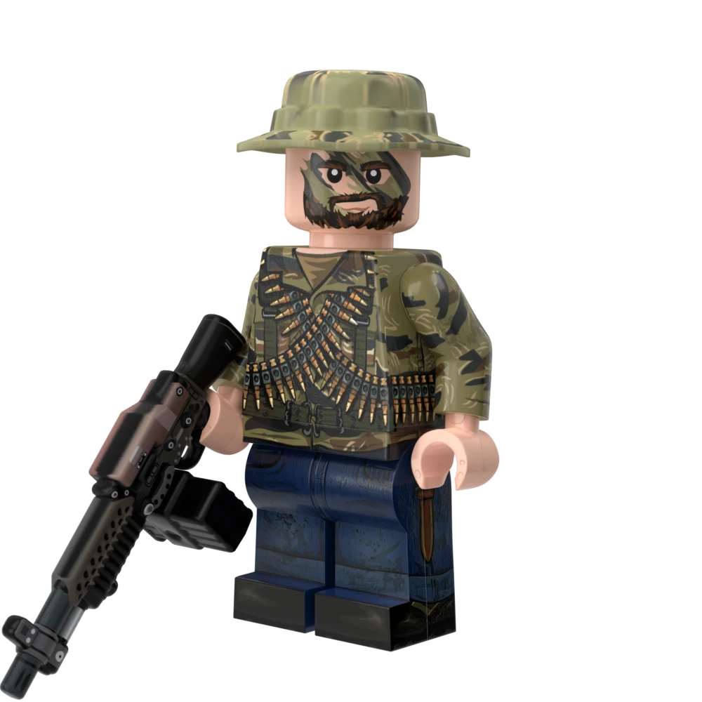 Vietnam War US Navy SEAL V.2 with Perfect Caliber™ BrickArms® Stoner Mk63 + Ammo Can