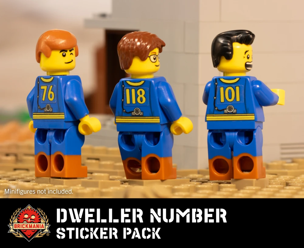Dweller Numbers Sticker Pack
