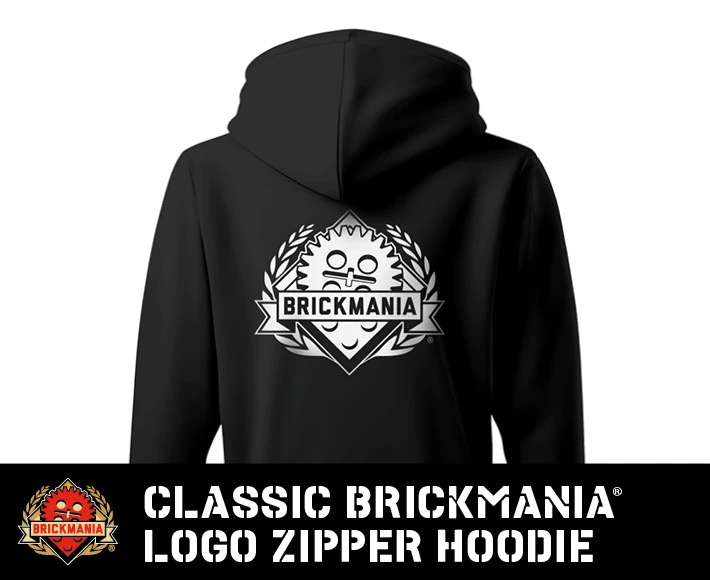 Classic Brickmania Logo – Zip Hoodie