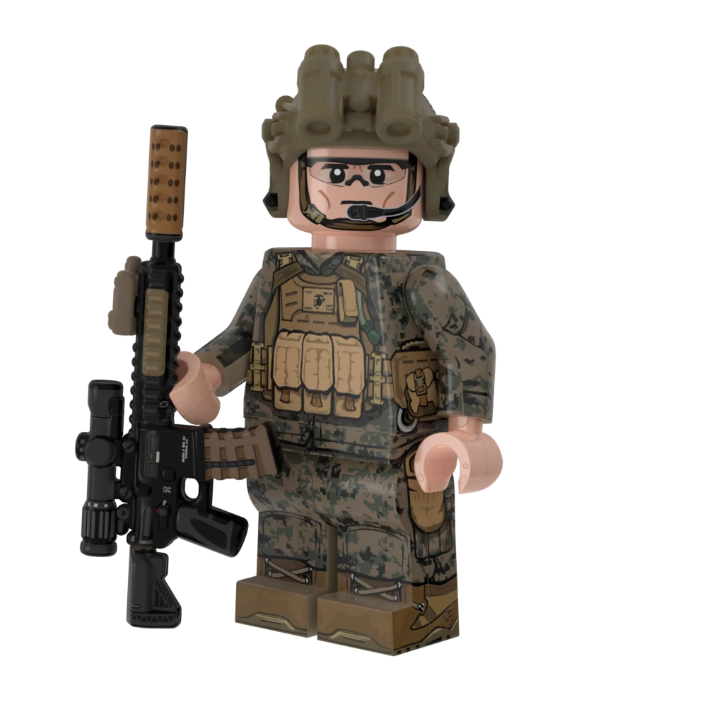 Modern US Marine Rifleman V3 with Perfect Caliber™ Brickarms® M27 VCOG wPEQ 