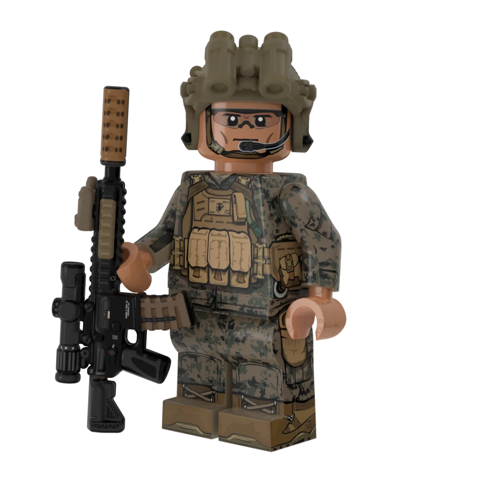 Modern US Marine Rifleman V3 with Perfect Caliber™ Brickarms® M27 VCOG wPEQ 