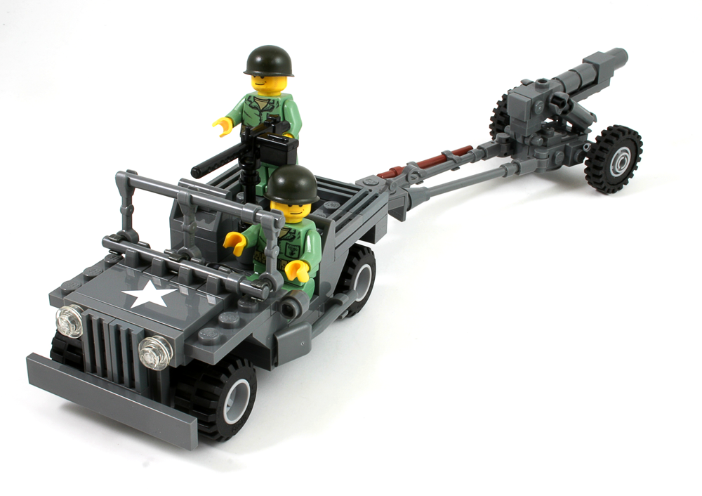 WWII Jeep with US Marines Battle Pack - Brickmania Toys