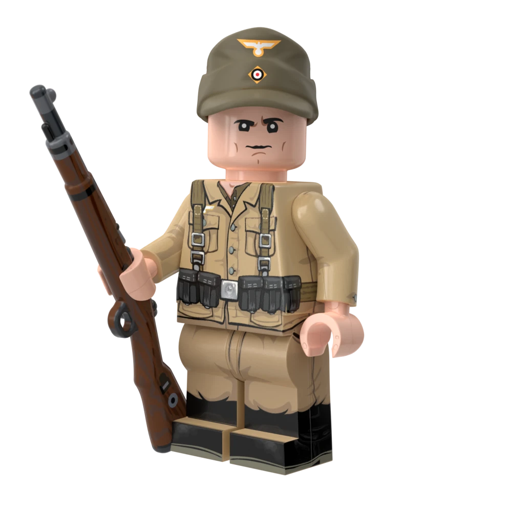 Afrika Korps Soldier V2 with Perfect Caliber™ BrickArms® Kar98