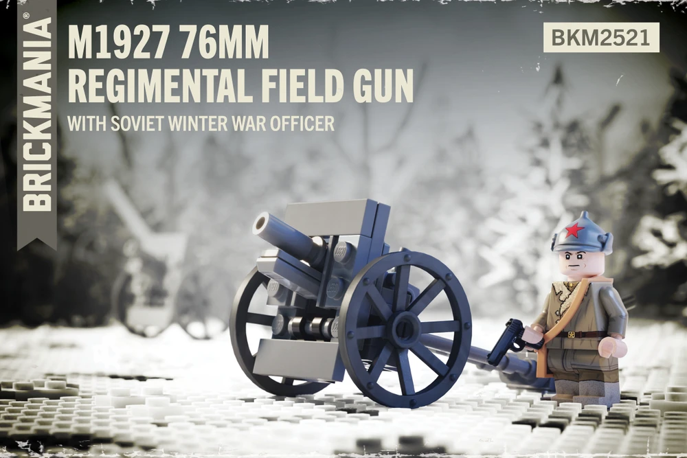 M1927 76mm Regimental Field Gun – With Soviet Winter War Officer - FINAL BATCH
