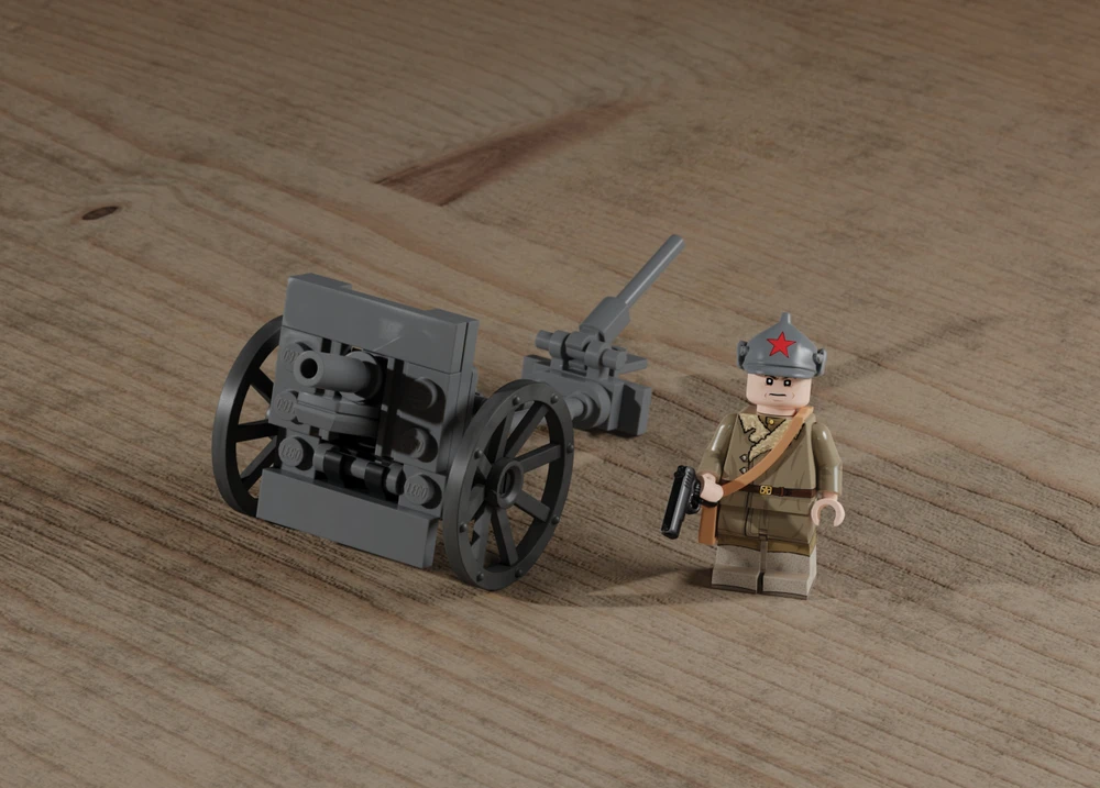 M1927 76mm Regimental Field Gun – With Soviet Winter War Officer - FINAL BATCH