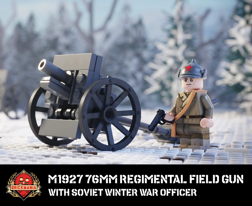 M1927 76mm Regimental Field Gun – With Soviet Winter War Officer - FINAL BATCH