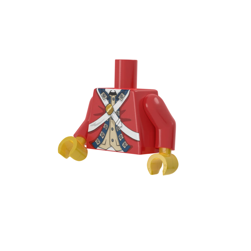 American Revolutionary War Redcoat Torso - Brickmania Classic Series