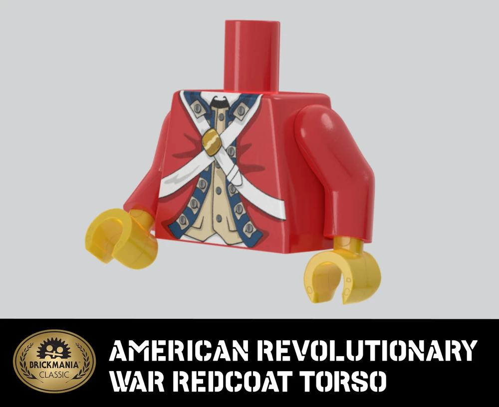 American Revolutionary War Redcoat Torso - Brickmania Classic Series