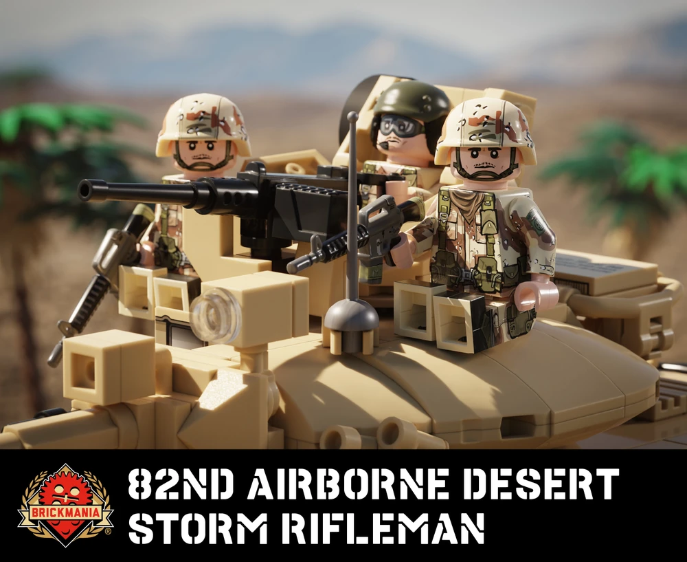 82nd Airborne Desert Storm Rifleman with Perfect Caliber™ BrickArms® M16A2