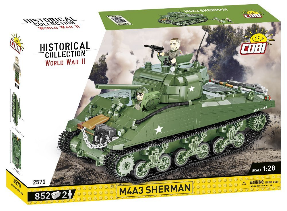 COBI M4A3 Sherman Tank: Set #2570