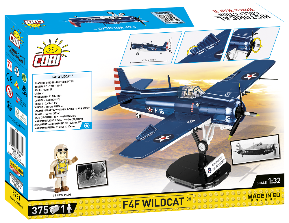 COBI F4F Wildcat Fighter : Set #5731