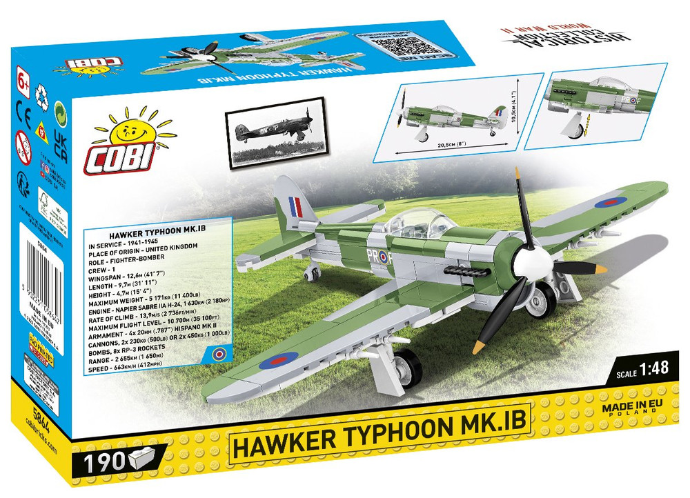 COBI Hawker Typhoon MK.IB Fighter/Bomber 1:48: Set #5864