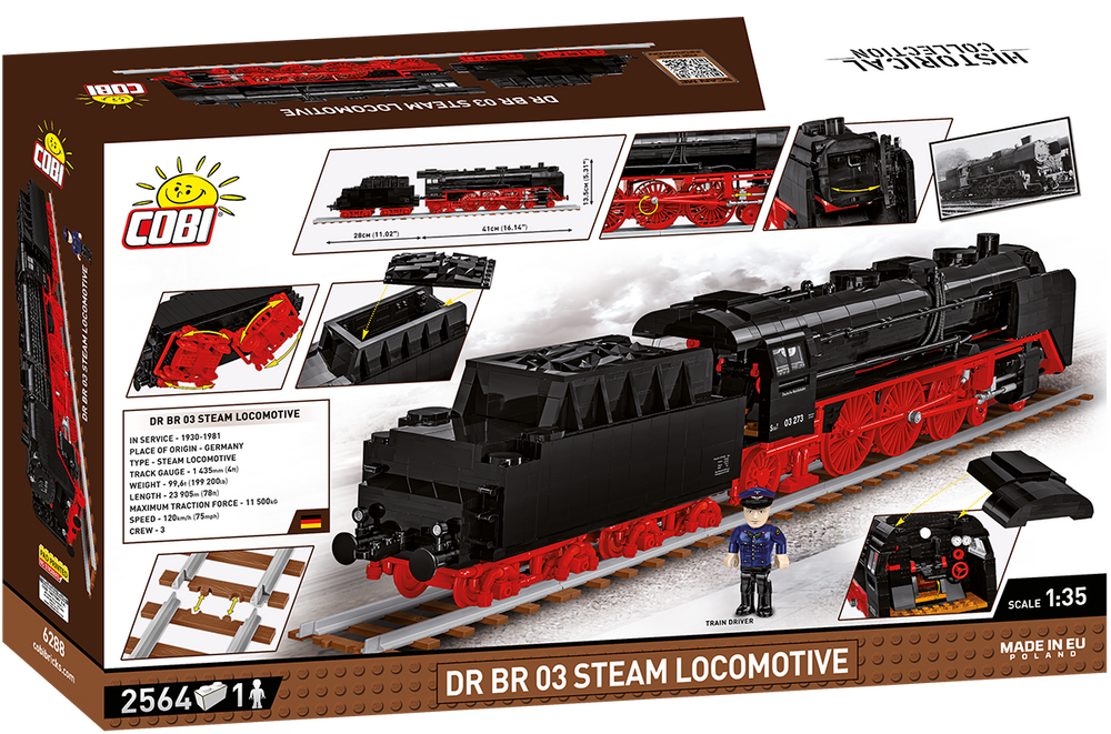 COBI Steam Locomotive DR BR 03 Train : Set #6288