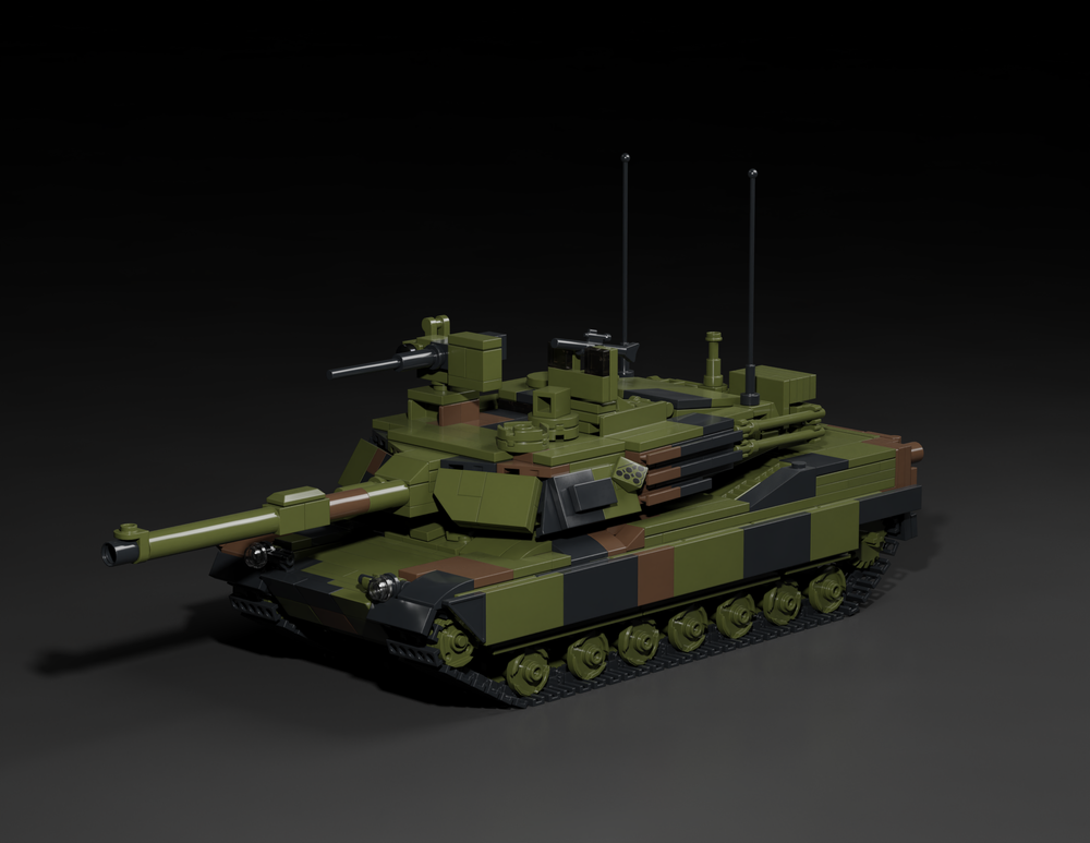 M1A2 Abrams Main Battle Tank -  Mini Brick Building Kit