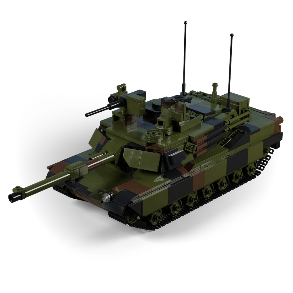 M1A2 Abrams Main Battle Tank -  Mini Bricks Building Kit