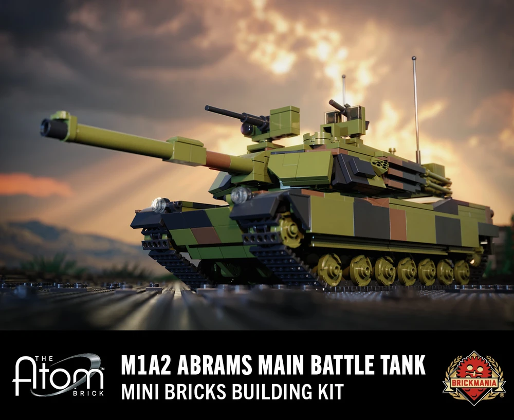 M1A2 Abrams Main Battle Tank -  Mini Bricks Building Kit