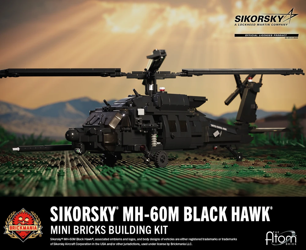 Sikorsky® MH-60M Black Hawk® Mini Bricks Building Kit