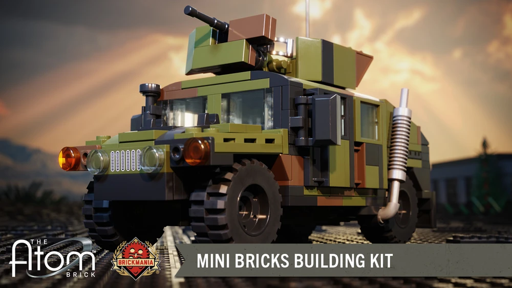 HUMVEE® M1151A1 with Gunner Protection Kit - Mini Brick Building Kit