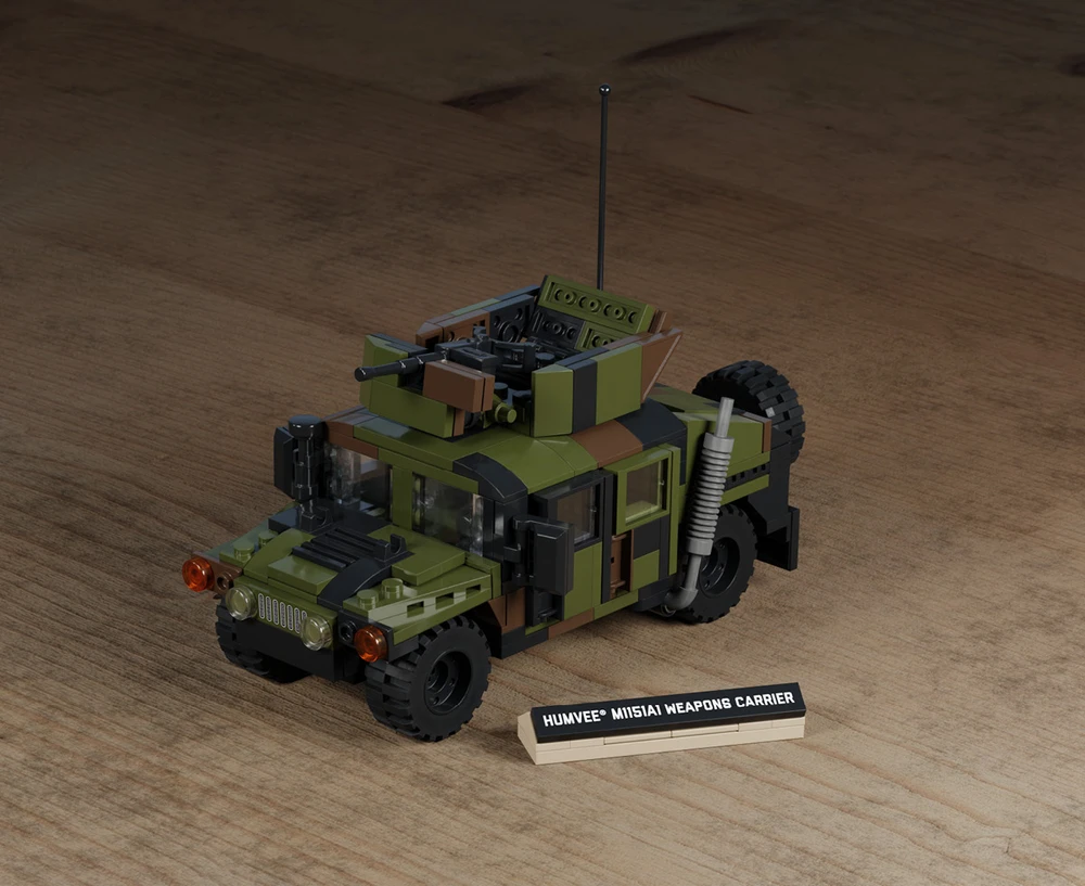 HUMVEE® M1151A1 with Gunner Protection Kit - Mini Brick Building Kit