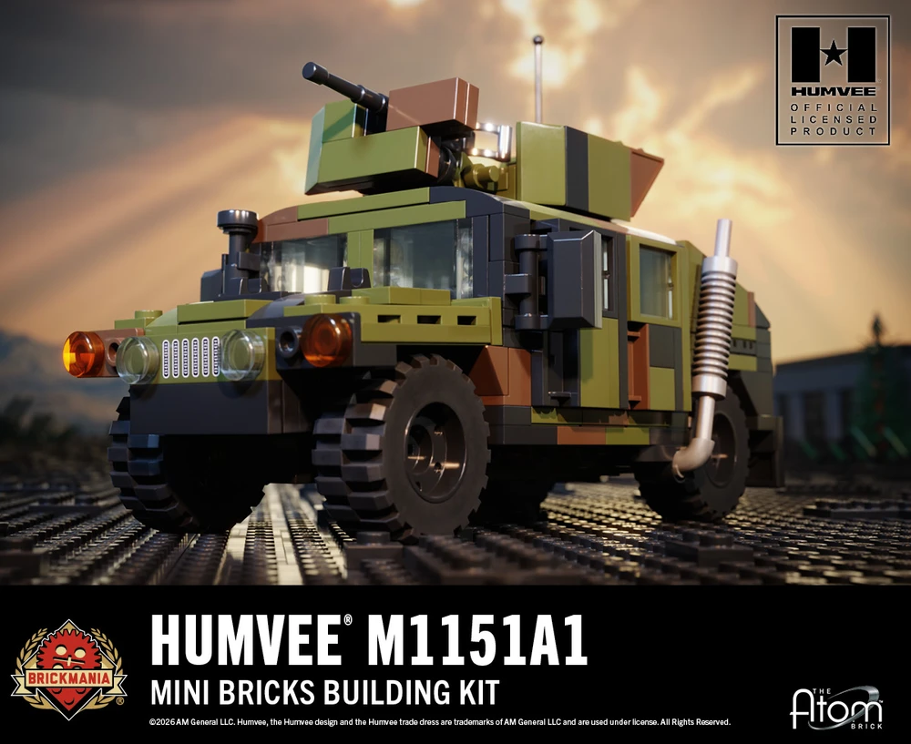 HUMVEE® M1151A1 with Gunner Protection Kit - Mini Brick Building Kit