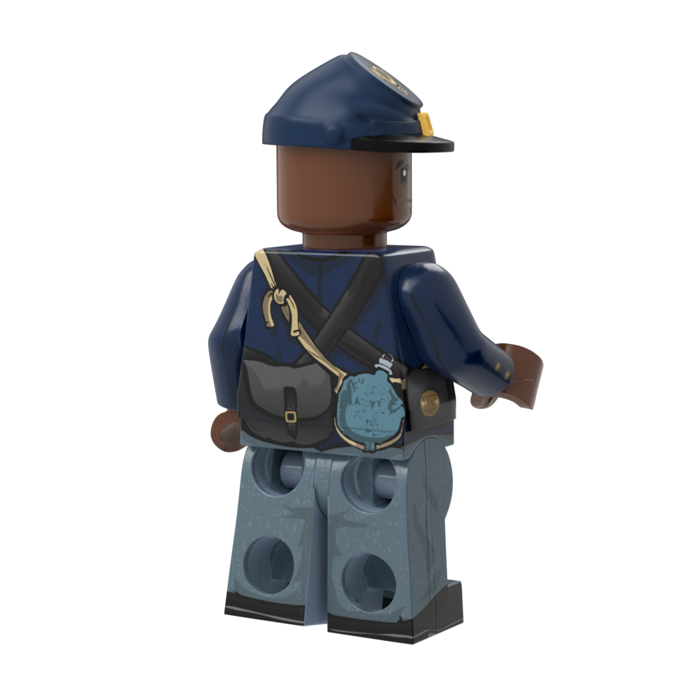 54th Massachusetts Rifleman with Perfect Caliber™ BrickArms® Caplock Musket and Bayonet