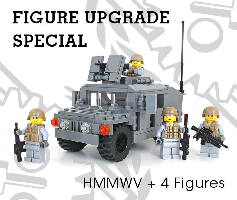 M1025 HMMWV - Dark Gray  + BONUS FIG PACK