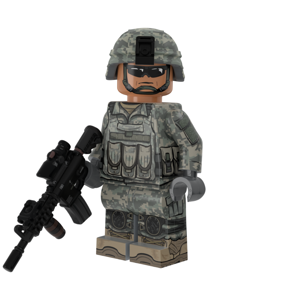 Modern US Army Rifleman in UCP Camouflage 