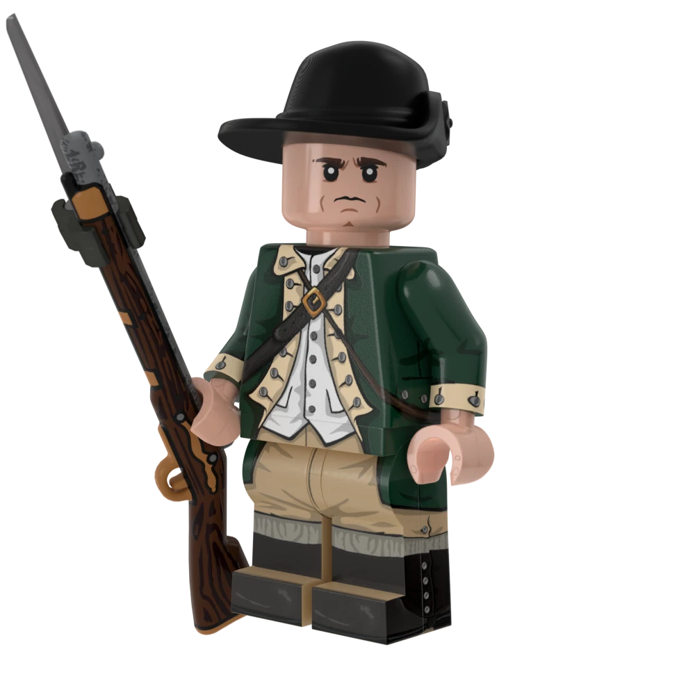 Revolutionary War Continental Marine with Perfect Caliber™ BrickArms® Flintlock Musket and Bayonet