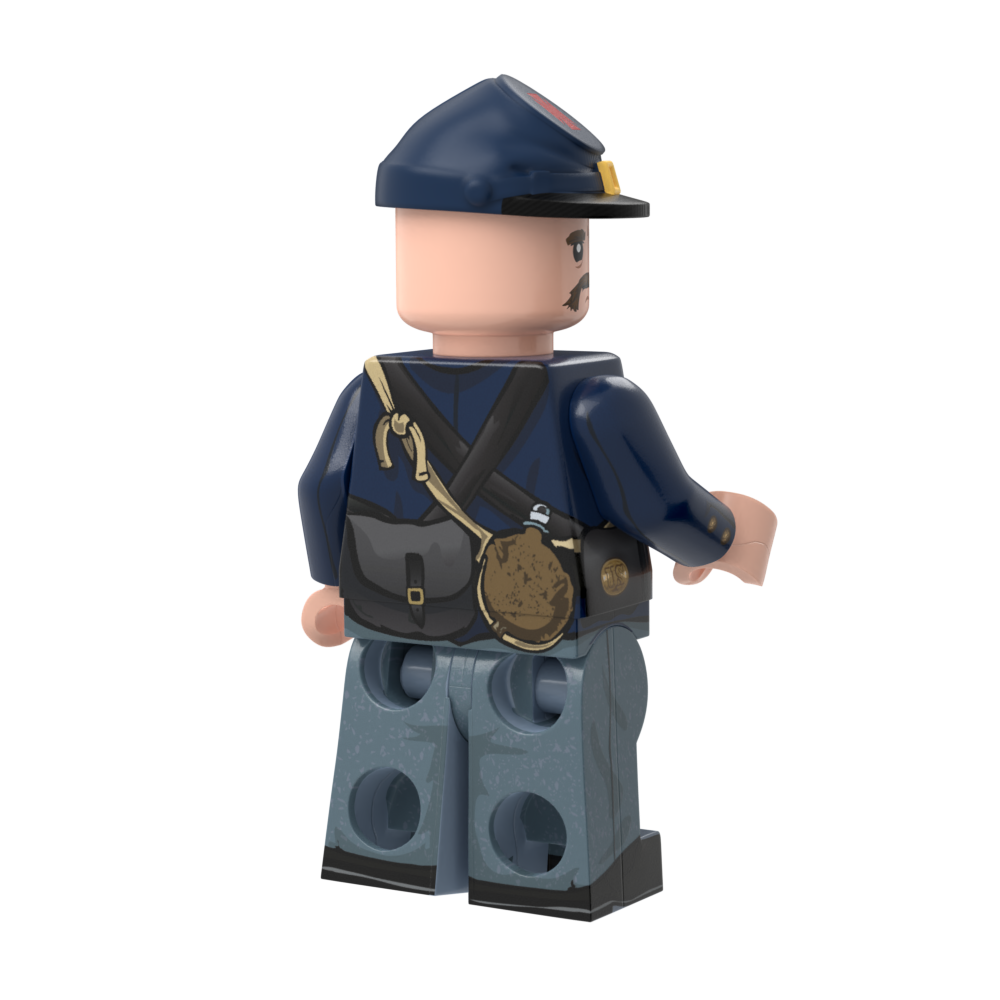 Civil War 20th Maine Rifleman with Perfect Caliber™ BrickArms® Caplock Musket & Bayonet