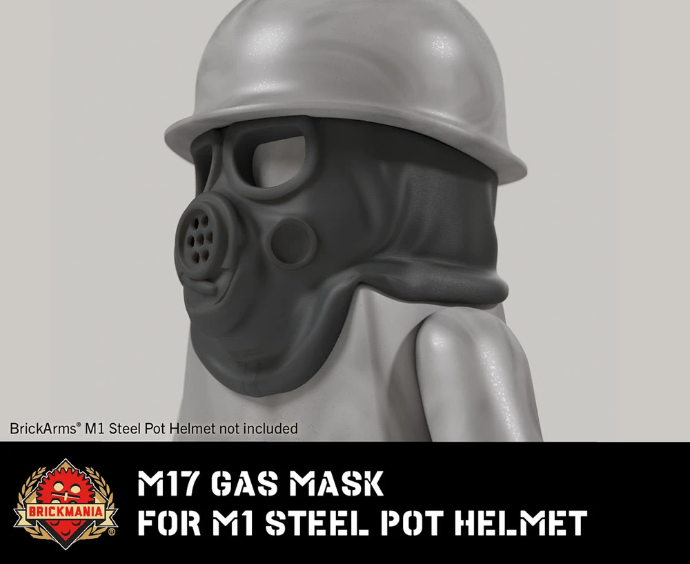 M17 Gas Mask (For M1 Steel Pot Helmet)