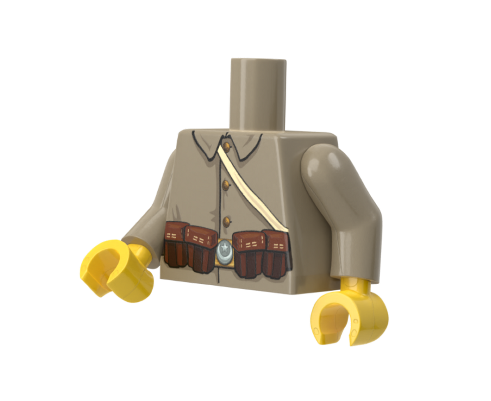 WWI Turkish Rifleman Torso - Brickmania Classic Series