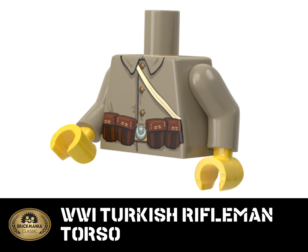 WWI Turkish Rifleman Torso - Brickmania Classic Series