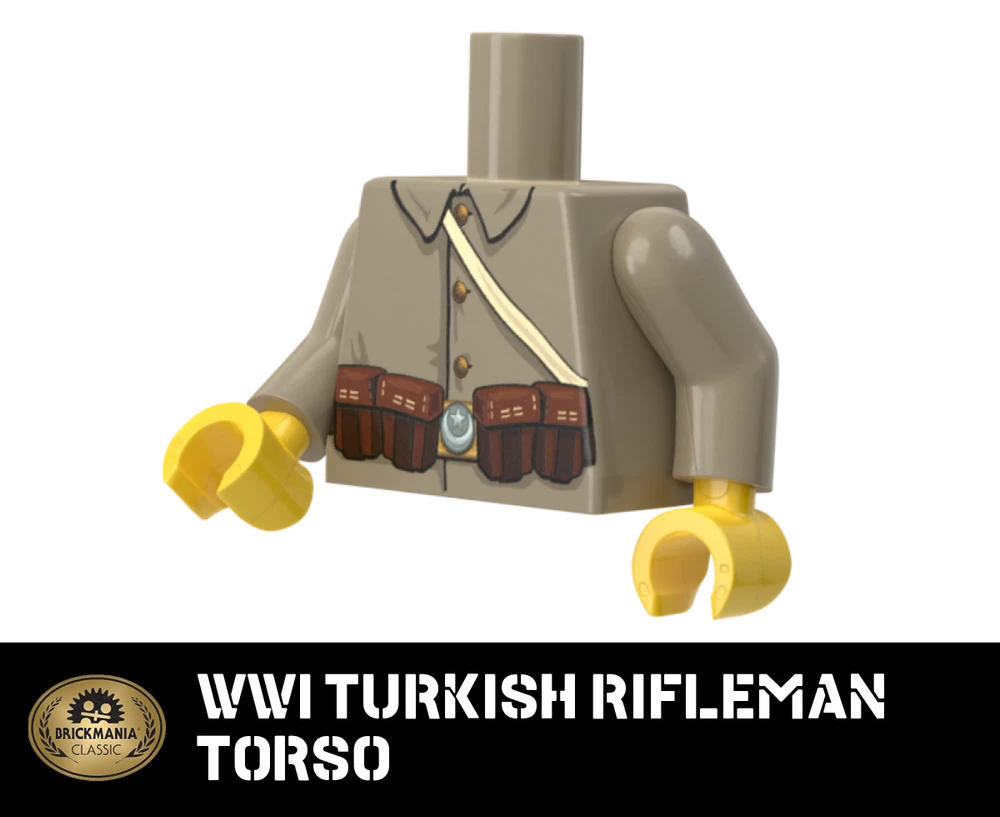 WWI Turkish Rifleman Torso - Brickmania Classic Series