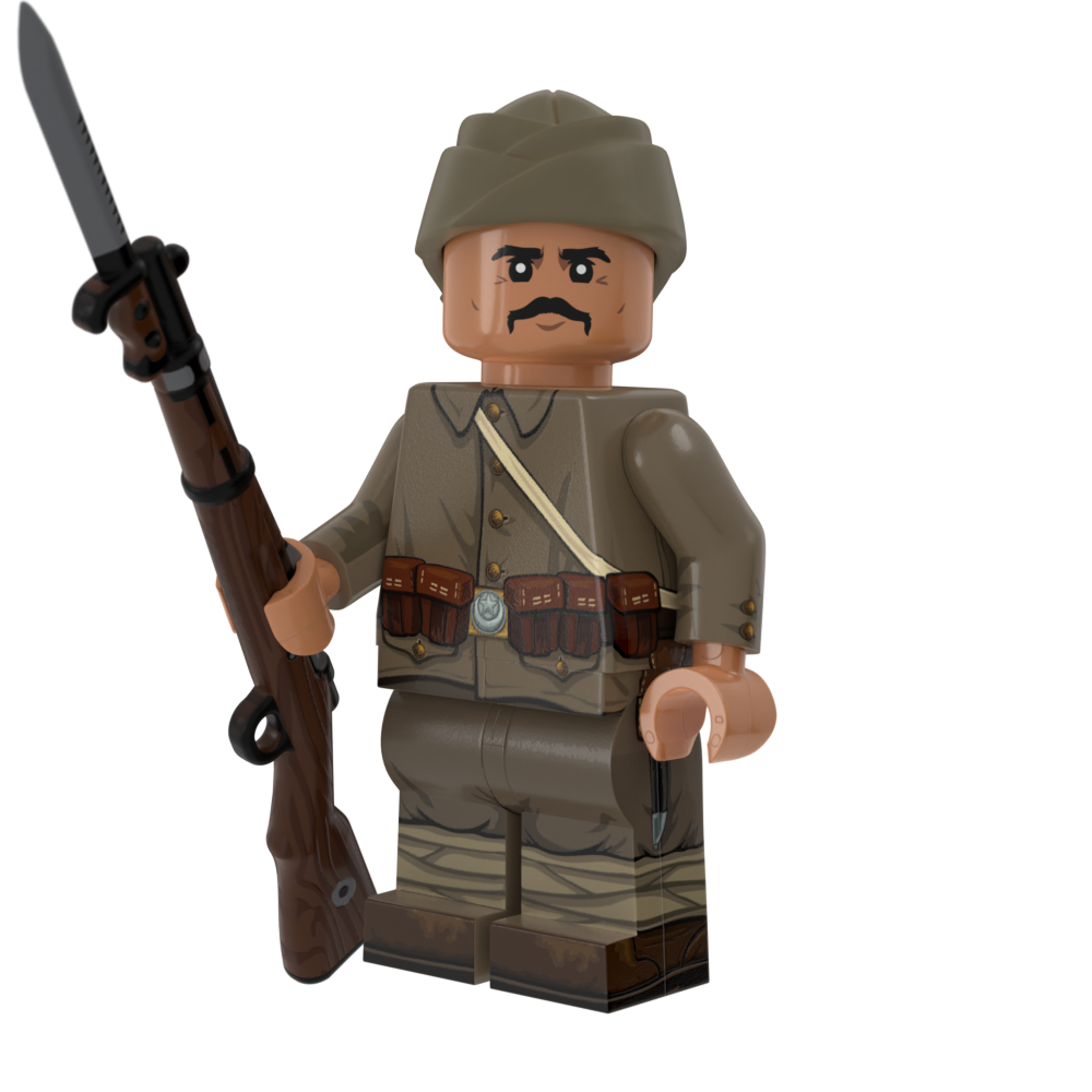 WWI Turkish Rifleman with Perfect Caliber™ BrickArms Gewehr 98 w/ Bayonet
