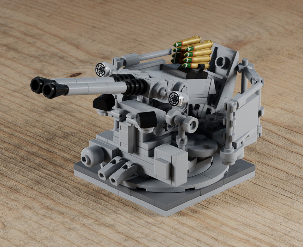 40mm Twin Mount Mark V - WWII US Navy Anti-Aircraft Gun