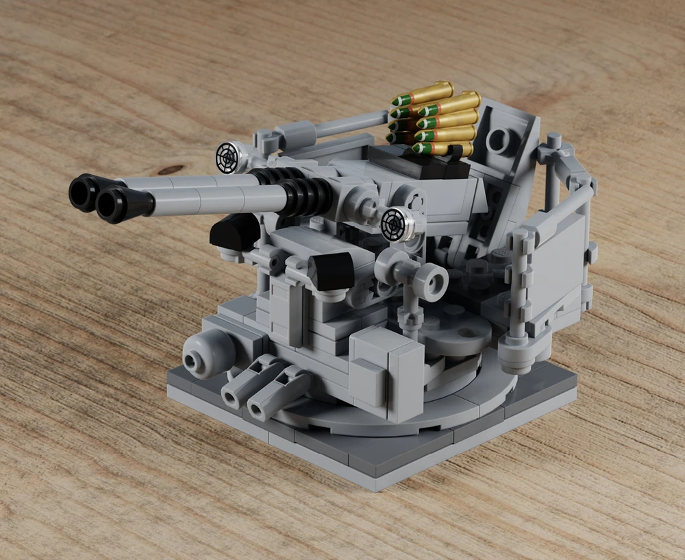40mm Twin Mount Mark V - WWII US Navy Anti-Aircraft Gun