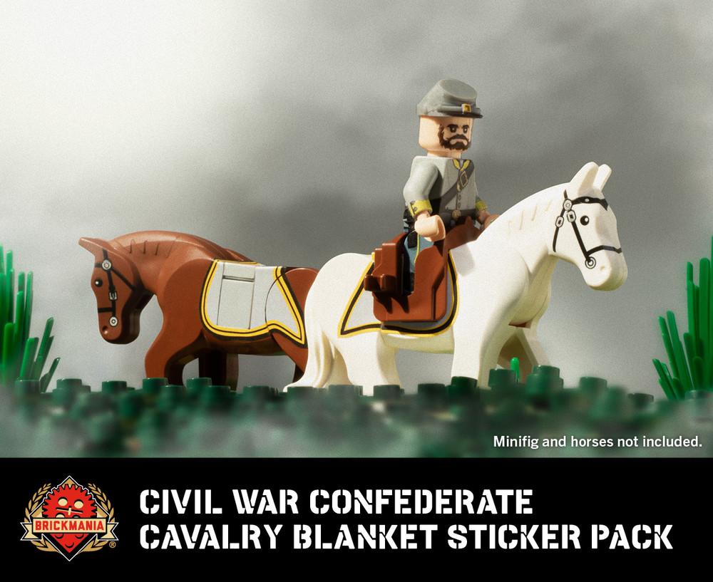 Civil War Confederate Cavalry Blanket  – Sticker Pack