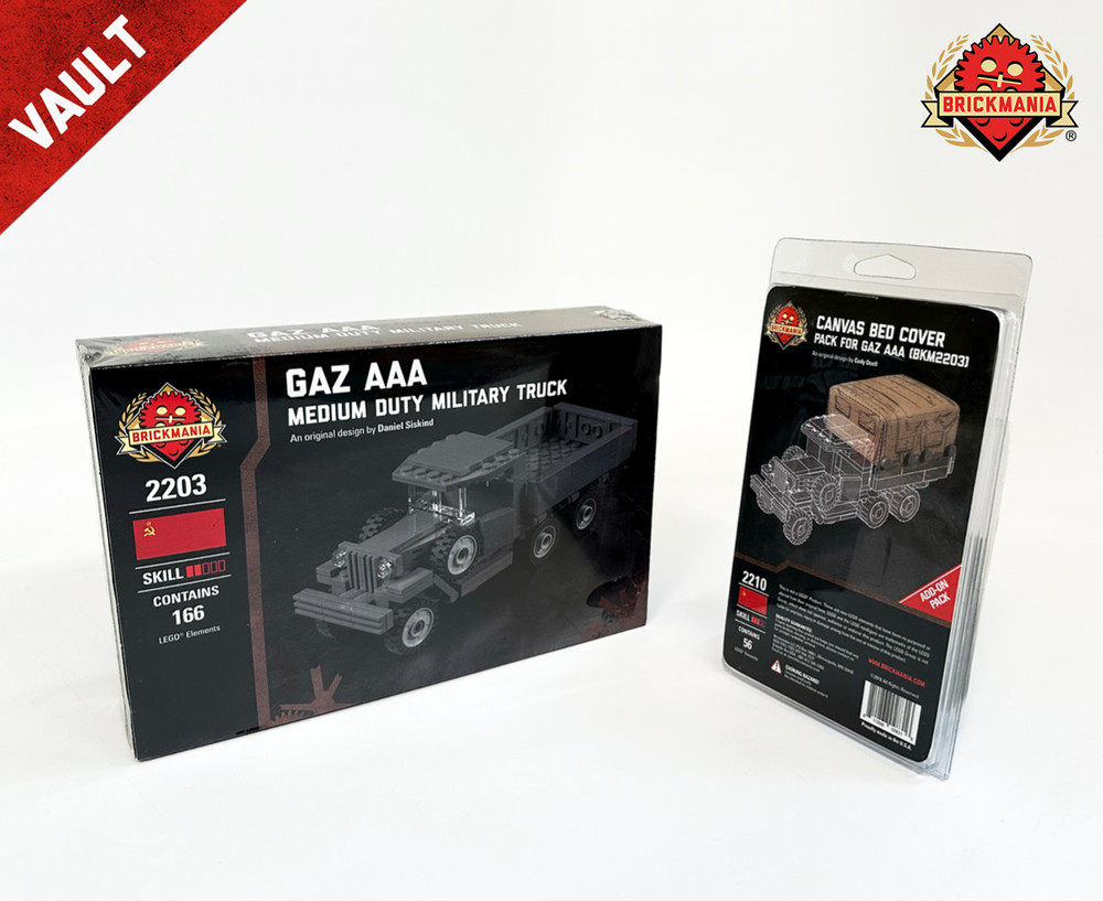 Gaz AAA - Medium Duty Military Truck + Canvas Bed Cover - Pack for Gaz AAA - BKM Vault