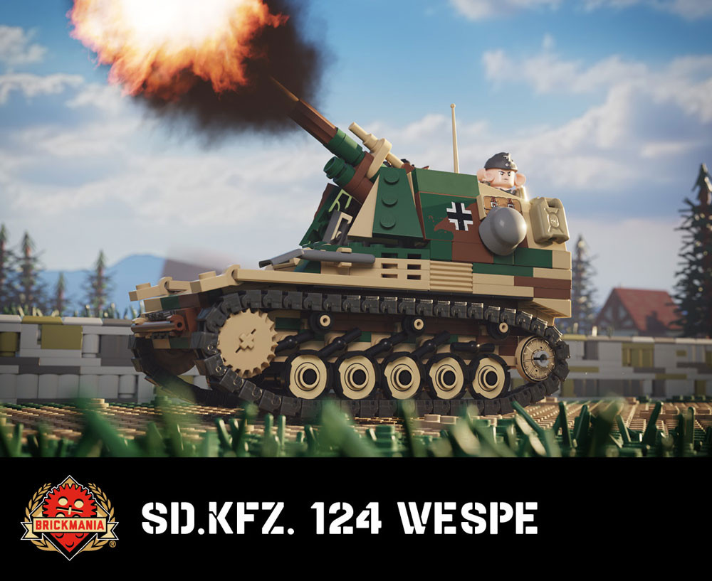 Sdkfz 124. Wespe (Late War) - German WWII Mobile Artillery
