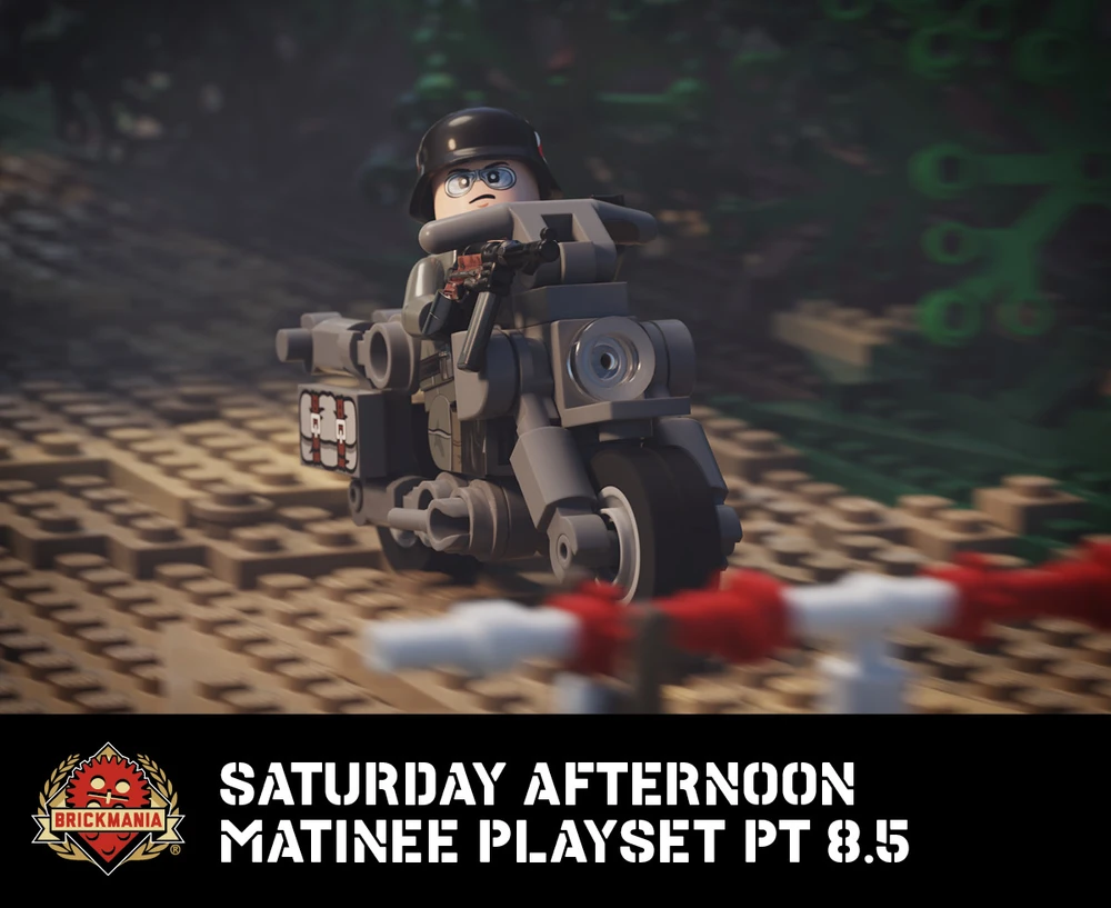 Saturday Afternoon Matinee Playset Part 8.5 - Motorcycle & Rider
