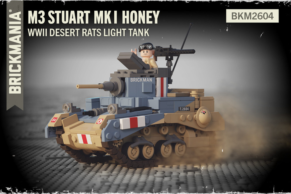 M3 Stuart Mk I Honey - WWII Desert Rats Light Tank